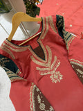DESIGNER CORDING SEQUENCE EMBROIDERED WORKED TOP PLAZZO WITH DUPATTA