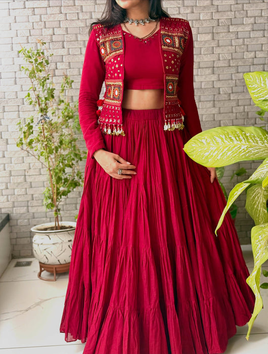 NAVARATRI WEAR BEAUTIFUL CORA COTTON LEHANGA CHOLI