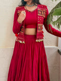NAVARATRI WEAR BEAUTIFUL CORA COTTON LEHANGA CHOLI