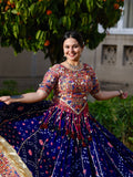 NAVRATRI SPECIAL HEAVY MUSLIN COTTON WITH REAL MIRROR WORK LEHENGA CHOLI