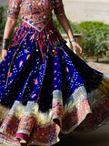 NAVRATRI SPECIAL HEAVY MUSLIN COTTON WITH REAL MIRROR WORK LEHENGA CHOLI