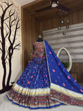 NAVRATRI SPECIAL HEAVY MUSLIN COTTON WITH REAL MIRROR WORK LEHENGA CHOLI