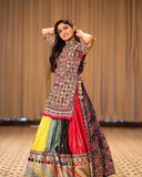 NAVRATRI SPECIAL Heavy MUSLIN COTTON Beautiful digital print & REAL MIRROR WORK CHANIYA CHOLI