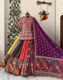 NAVRATRI SPECIAL Heavy MUSLIN COTTON Beautiful digital print & REAL MIRROR WORK CHANIYA CHOLI