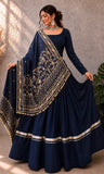 DESIGNER NAVRATRI LAHENGA CHOLI WOTH EMBROIDERED REAL MIRROR WORK