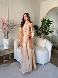 Japan Satin with Intricate Thread Work Beautiful Salwar Kameez