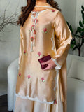 Japan Satin with Intricate Thread Work Beautiful Salwar Kameez