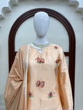 Japan Satin with Intricate Thread Work Beautiful Salwar Kameez