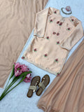 Japan Satin with Intricate Thread Work Beautiful Salwar Kameez