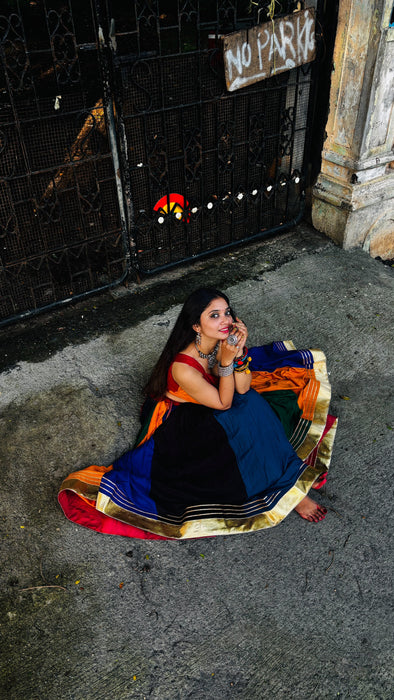 NAVARATRI WEAR BEAUTIFUL RAYON LEHANGA CHOLI