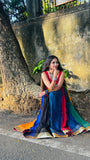 NAVARATRI WEAR BEAUTIFUL RAYON LEHANGA CHOLI