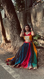 NAVARATRI WEAR BEAUTIFUL RAYON LEHANGA CHOLI
