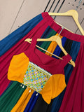 NAVARATRI WEAR BEAUTIFUL RAYON LEHANGA CHOLI