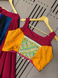 NAVARATRI WEAR BEAUTIFUL RAYON LEHANGA CHOLI