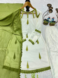 NEW DESIGNER PARTY WEAR TOP AND PLAZZO WITH FANCY DUPPATA AND EMBROIDERY WORK