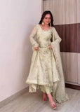 Fendy silk With Fully Flair Beautiful Anarkali Salwar Kameez