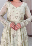 Fendy silk With Fully Flair Beautiful Anarkali Salwar Kameez