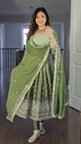 SEQUENCE 9MM MULTI NEEDLE WORK WITH EMBROIDERY WORK WITH FULL SLEEVES SALWAR KAMEEZ