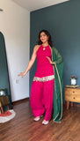 Heavy Faux Georgette with Digital weightless Print With Real Mirror Fancy Lace work Salwar Kameez