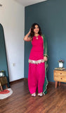 Heavy Faux Georgette with Digital weightless Print With Real Mirror Fancy Lace work Salwar Kameez