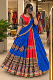 NAVRATRI HEAVY MUSLIN COTTON SUPERB QUALITY DESIGNER PRINTED LAHENGA CHOLI