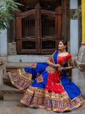 NAVRATRI HEAVY MUSLIN COTTON SUPERB QUALITY DESIGNER PRINTED LAHENGA CHOLI