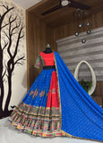 NAVRATRI HEAVY MUSLIN COTTON SUPERB QUALITY DESIGNER PRINTED LAHENGA CHOLI