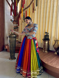 NAVRATRI HEAVY MUSLIN COTTON SUPERB QUALITY DESIGNER PRINTED LAHENGA CHOLI