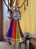 NAVRATRI HEAVY MUSLIN COTTON SUPERB QUALITY DESIGNER PRINTED LAHENGA CHOLI