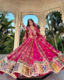 NEW DESIGNER NAVRATRI SPECIAL HEAVY MUSLIN COTTON PRINTED LAHENGA CHOLI