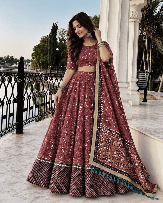 NAVRATRI SPECIAL Heavy MUSLIN COTTON CHANIYA CHOLI