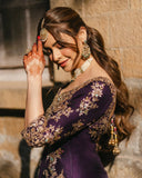 Premium CHINON with Zari &amp; 5mm Sequins Embroidery Work Salwar Kameez