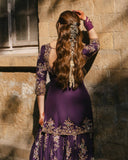 Premium CHINON with Zari &amp; 5mm Sequins Embroidery Work Salwar Kameez
