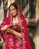Premium CHINON with Zari &amp; 5mm Sequins Embroidery Work Salwar Kameez
