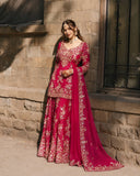 Premium CHINON with Zari &amp; 5mm Sequins Embroidery Work Salwar Kameez