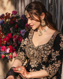 Premium CHINON with Zari &amp; 5mm Sequins Embroidery Work Salwar Kameez