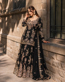 Premium CHINON with Zari &amp; 5mm Sequins Embroidery Work Salwar Kameez