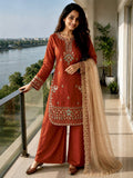 Premium GMY SILK with 5mm Sequins &amp; Zari Embroidery Work Salwar Kameez
