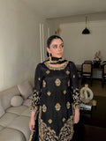 Beautiful CHINON SILK Beautiful 5mm sequins & Zari embroidery work Salwar Kameez