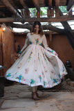 Pure Witless Silk With Digital Print With Long Full-Sleeves Salwar Kameez