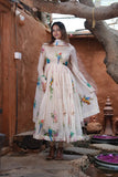 Pure Witless Silk With Digital Print With Long Full-Sleeves Salwar Kameez