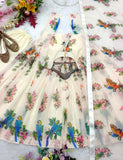Pure Witless Silk With Digital Print With Long Full-Sleeves Salwar Kameez