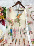 Pure Witless Silk With Digital Print With Long Full-Sleeves Salwar Kameez