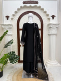 Rayon Satin with Soft Micro Cotton Lining & Intricate Thread With sequence Work with potli Salwar Kameez