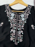 Rayon Satin with Soft Micro Cotton Lining & Intricate Thread With sequence Work with potli Salwar Kameez