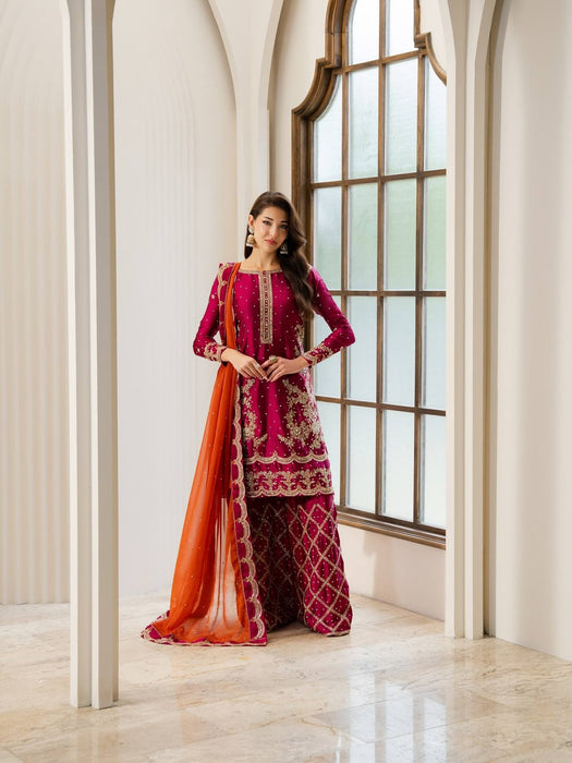 Premium CHINON with Zari & Sequins Embroidery Work Also Chakri Stone Work Salwar Kameez