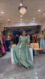 Heavy Salsa Butti Top Blouse with Lehenga Set