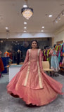 Heavy Salsa Butti Top Blouse with Lehenga Set