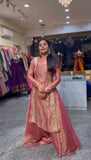 Heavy Salsa Butti Top Blouse with Lehenga Set