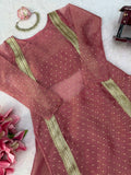 Heavy Salsa Butti Top Blouse with Lehenga Set
